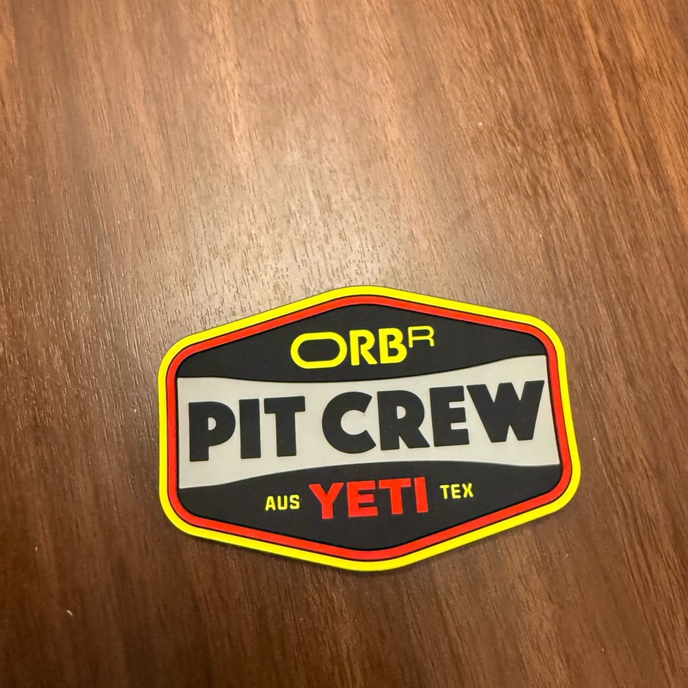 Yeti X ORBr Pit Crew Exclusive Staff Patch